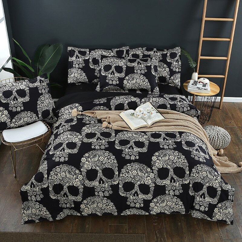 Bedding-Home-Textile-Set-Quilt-Cover-3D-Skeleton-Head-Bedding-Articles-Printed-Quilt-Cover-Set-Bedding