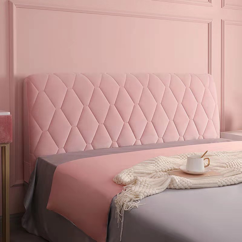 Soft-Smooth-All-inclusive-Protector-Quilted-Head-Cover-Thicken-Velvet-Headboard-Cover-Solid-Color-Bed-Back