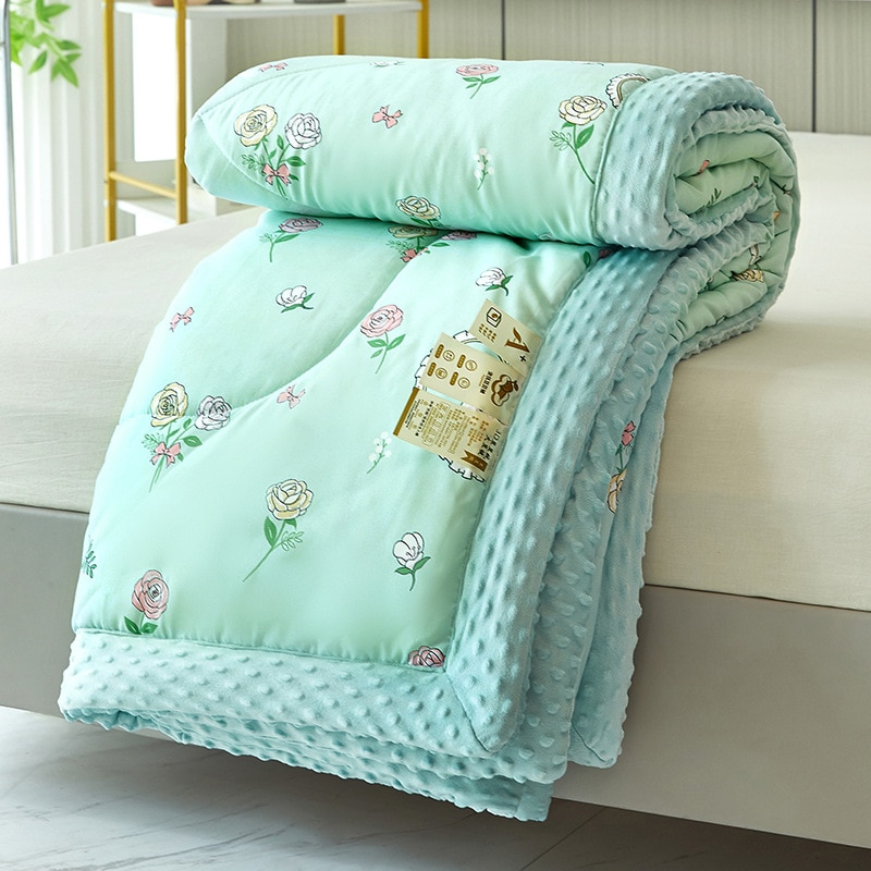 Winter-Warm-Baby-Quilt-Comforter-Quilted-Blanket-Summer-Soft-Nap-Cover-Bed-Thick-Blanket-Newborn-Infant